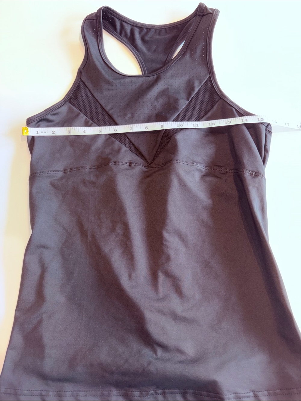BCBG Maxazria Black Racerback Athletic Tank Top